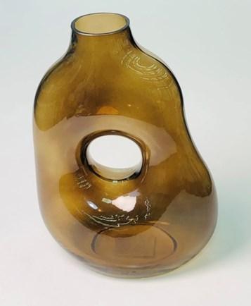 Ваза для цветов Оленс Неоліт 17,5х17,5 см h25 см стекло (102-951), фото 1