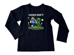 Лонгслів для хлопчиків "MineCraft" Чорний (НН70050) GABBI