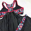 Роздільний купальник-танкіні з шортами. Чорний із червоним. Большые размеры., фото 8