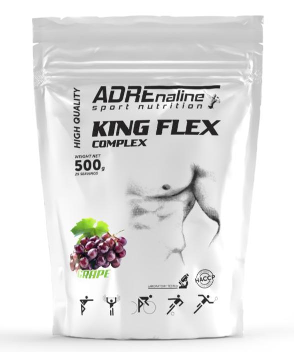 Для здоров’я суглобів і зв’язок Adrenaline Sport Nutrition King Flex Complex 500 грам Смак: Виноград, фото 1