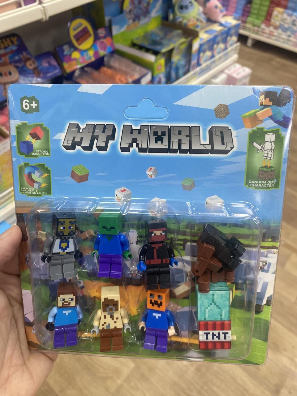 Набір ігрових колекційних фігурок ( Майнкрафт ) 6 штук, фото 1