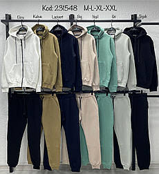 Теплий спортивний костюм кофта на змійці  і штани на манжетах