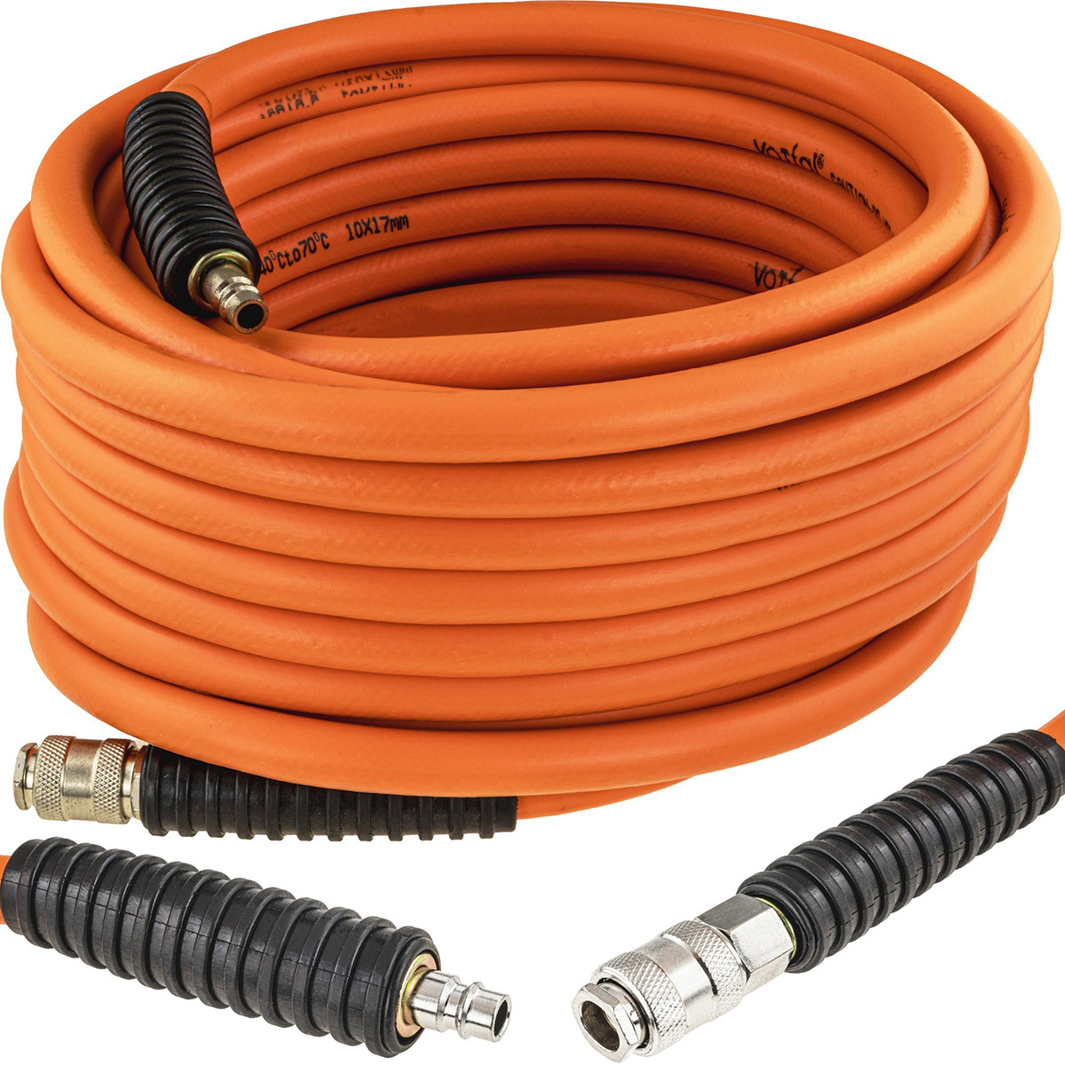 Пневматичний армований гумовий шланг для компресора 10×17 мм (15 м) Vorfal V05074, фото 1