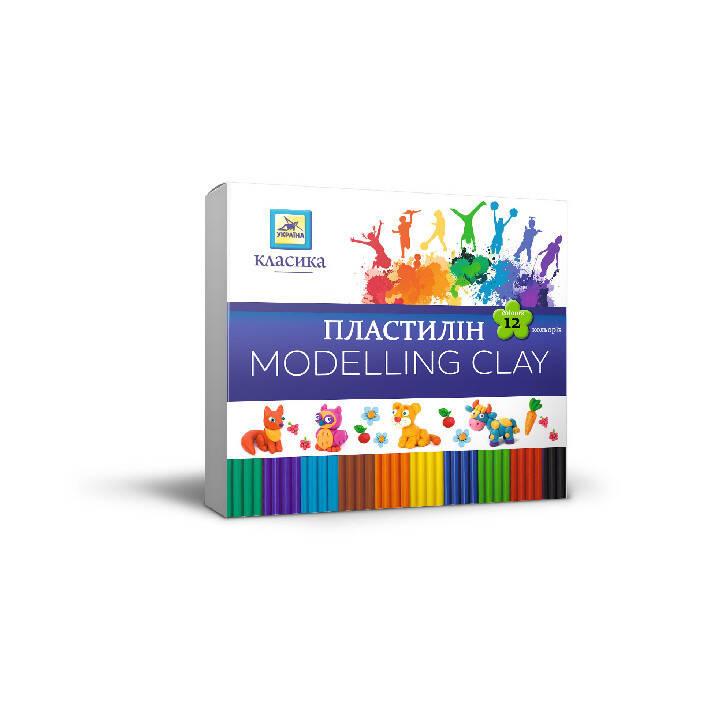 Пластилін "Класика" 8 кольорів 160гр, в кор. 16*11*2см, ТМ Колорит, Україна, фото 1