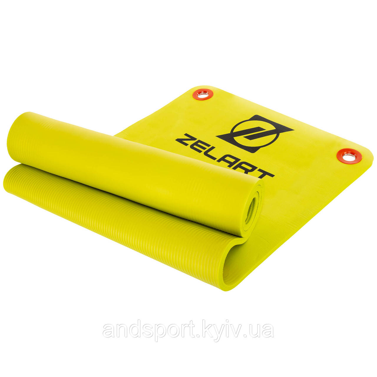 Килимок для фітнесу та йоги професійний Zelart FI-2578 MD9004-12.5 180x61x1,25см салатовий Код FI-2578