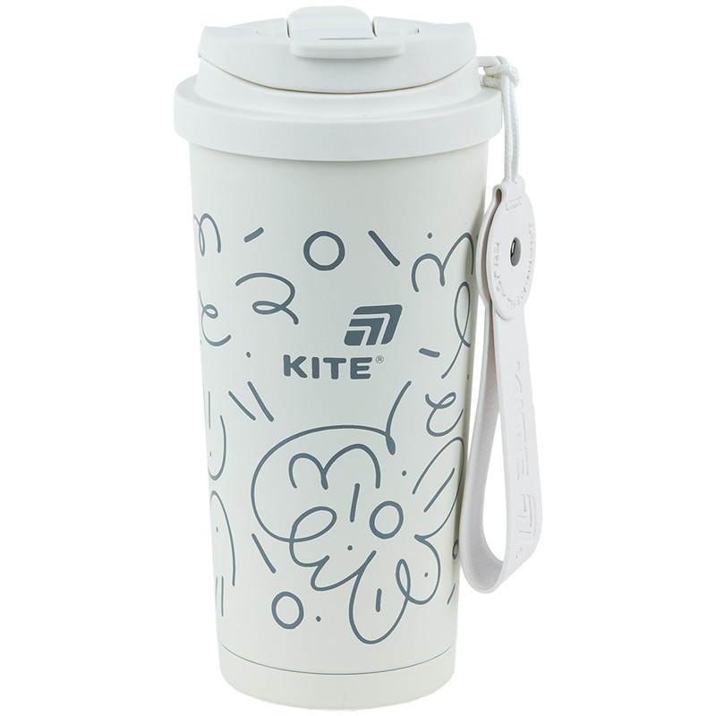 Термокружка 550 мл Біла k25-1226-3, фото 1