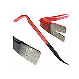 Монтувальний лом зі знімачем цвяходер 500×25 мм із загартованої сталі Vorfal V07753, фото 2