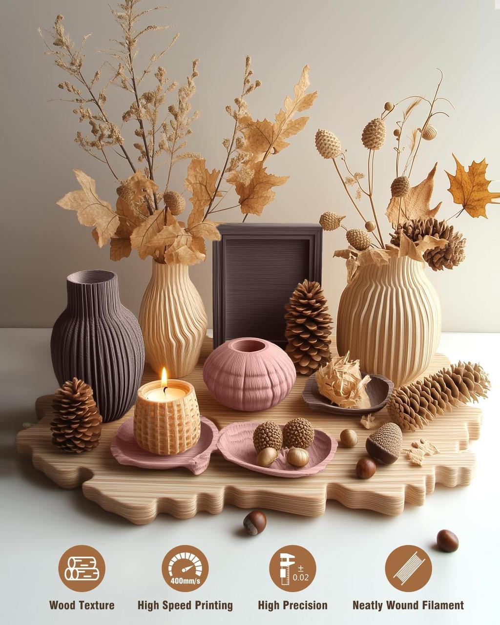 Пластик SUNLU PLA Maple WOOD