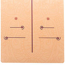 Килимок для йоги Замшевий Record FI-5662-60 розмір 183x61x0,3см персиковий Код FI-5662-60, фото 2