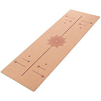 Килимок для йоги Замшевий Record FI-5662-60 розмір 183x61x0,3см персиковий Код FI-5662-60, фото 5