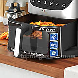 Фритюрниця електрична 4200Вт T.K.Line аерофритюрниця з чашею на 12 л 2 ТЕНа дисплей, фото 4