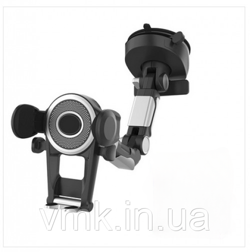 Автомобільний тримач для смартфона з присоскою та поворотом 360°, фото 1