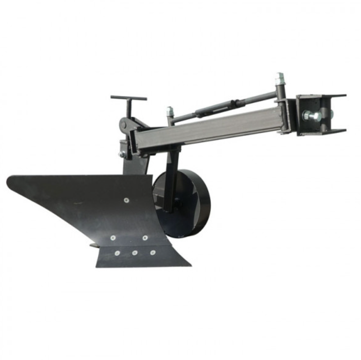 Плуг для мотоблока Zirka-61 (опорне колесо, довга рама) (захват 20 см), фото 1