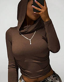 Лонг теплий з каптуром 857нд