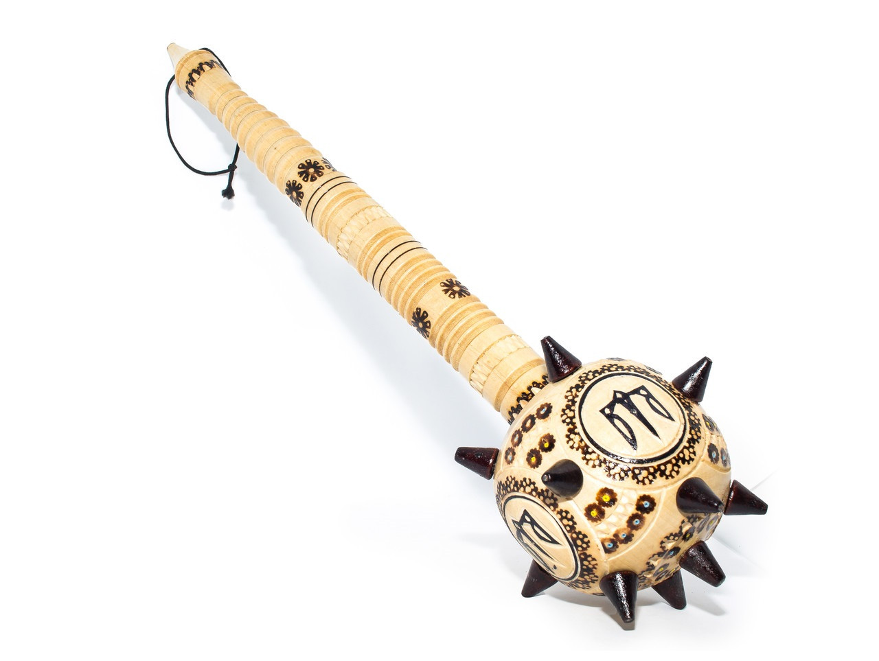 Сувенірна дерев'яна булава з Гербом України