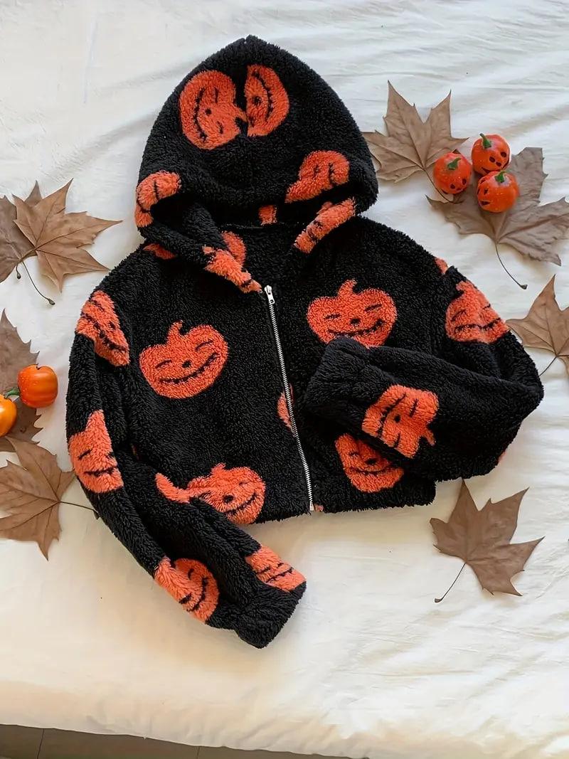 Жіноча махрова толстовка на молнії з гарним принтом, фото 1