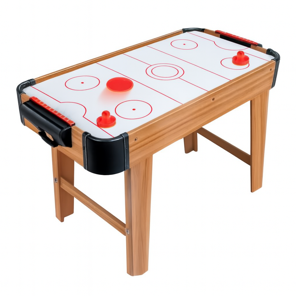 Настільна гра аерохокей на ніжках у дерев'яному корпусі, фото 1