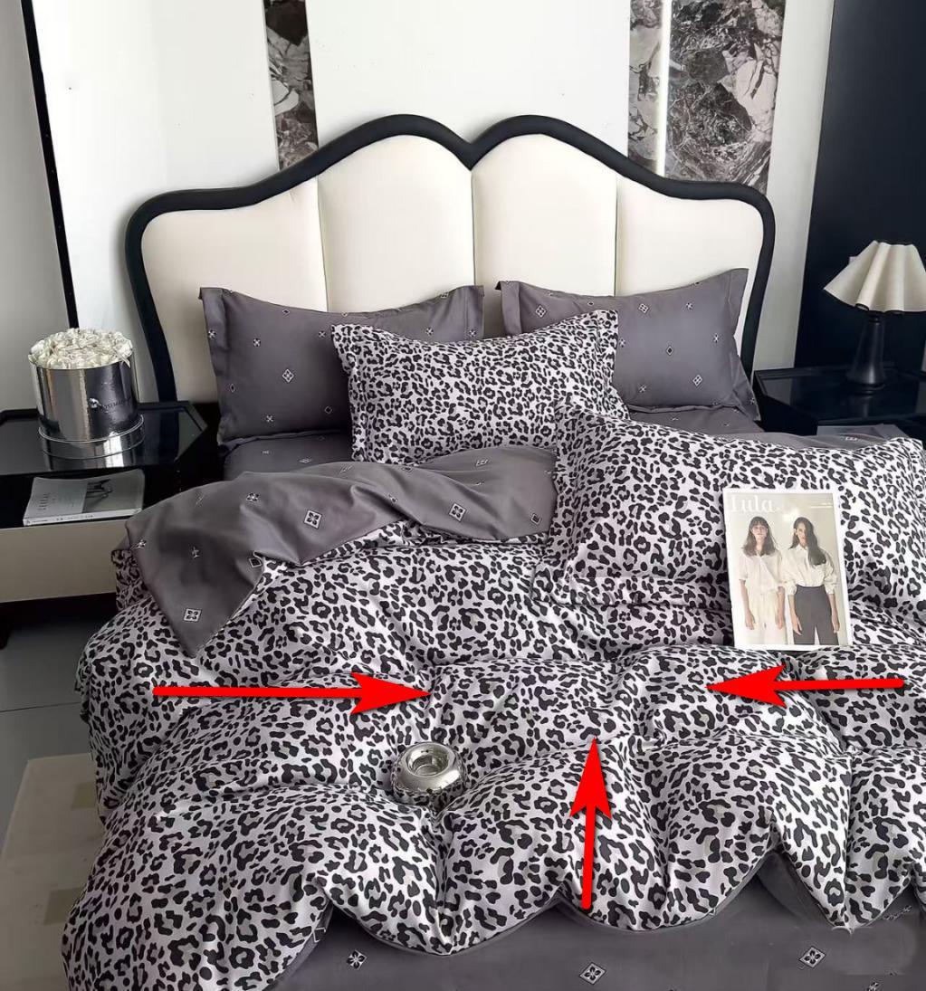 Простирадло ранфорс сімейне 220×240 см Леопард