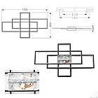 Cвітлодіодна люстра 125 Вт з пультом і мобільним додатком регулювання яскравості колір каркасу чорно-білий ESL-21665, фото 4