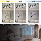 Cвітлодіодна люстра 125 Вт з пультом і мобільним додатком регулювання яскравості колір каркасу чорно-білий ESL-21665, фото 8