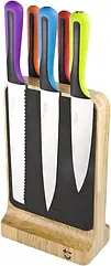 Набір з 5 ножів та магнітний тримач Bisbell MMKB19-OA-5K, дуб