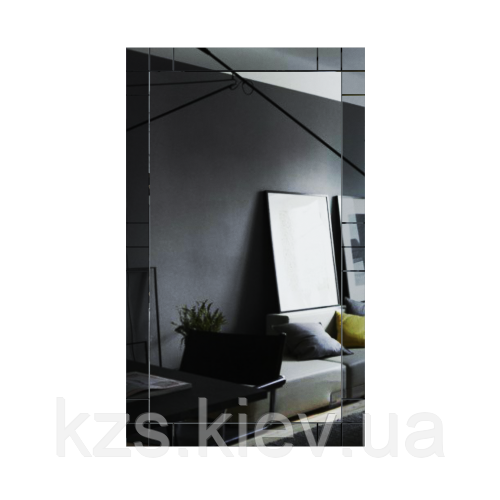 Дзеркало з декоративними накладками 1000 х 600 мм., фото 1