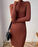 Плаття на флісі для милих дам "Рубчик", фото 3