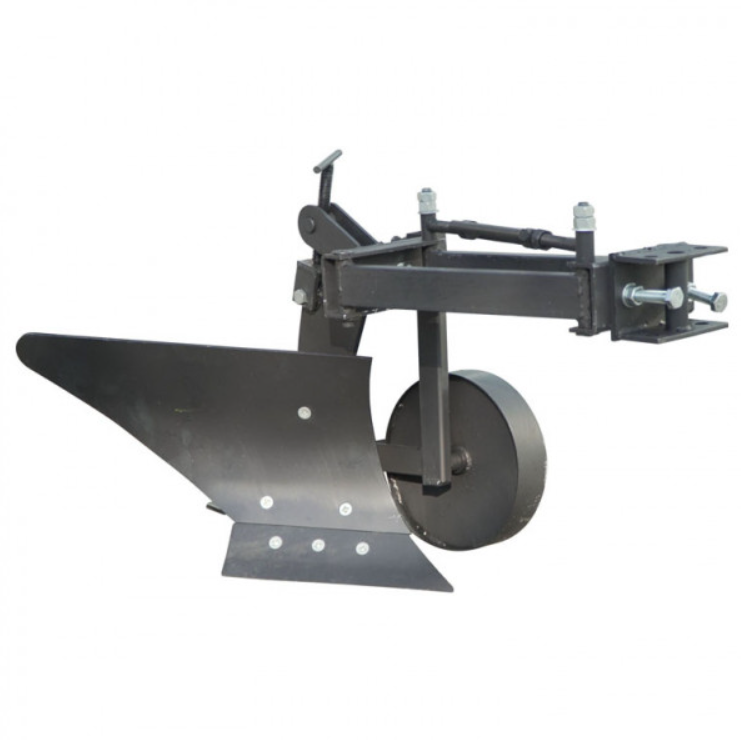 Плуг для мотоблока Zirka-61 (опорне колесо, коротка рама), (захват 20 см), фото 1