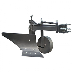 Плуг для мотоблока Zirka-61 (опорне колесо, коротка рама), (захват 20 см)