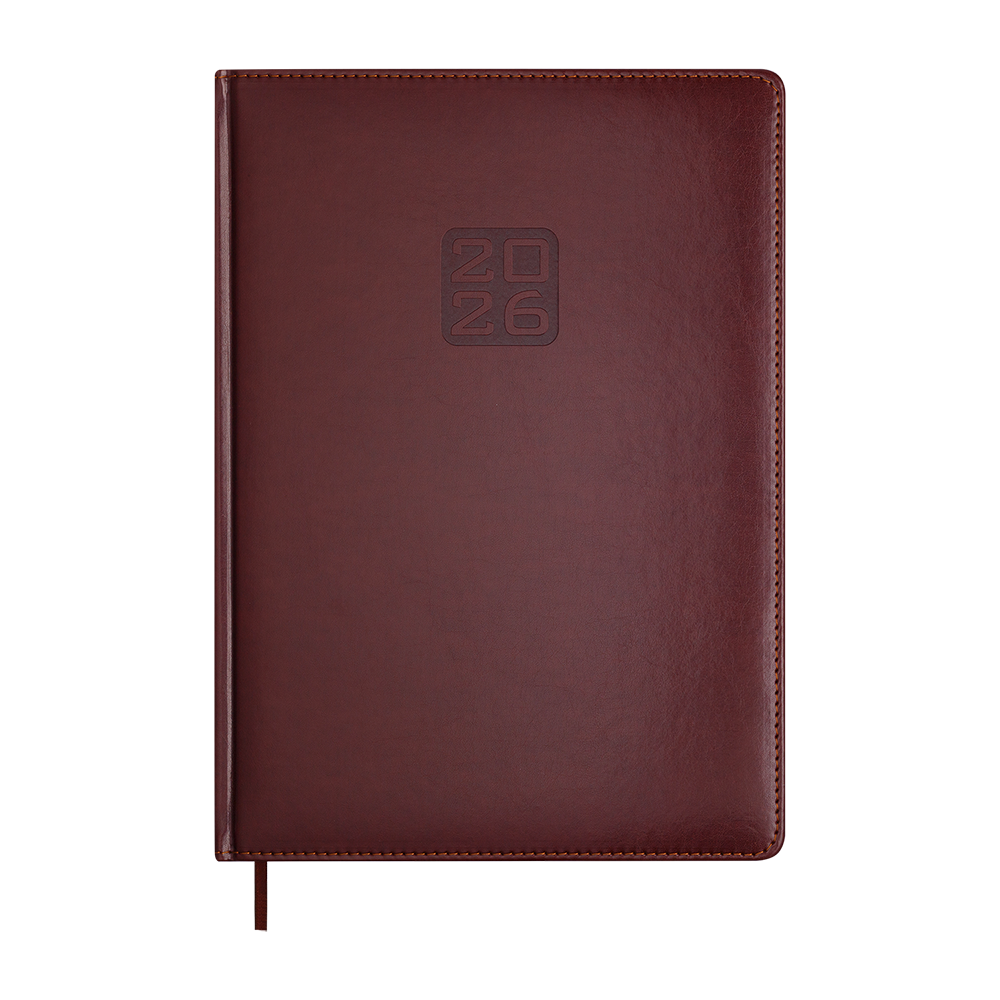 Щоденник данин 2024 BRAVO A4 коричневий скрокожа/поролон