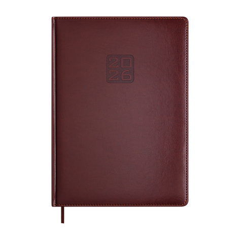 Щоденник данин 2024 BRAVO A4 коричневий скрокожа/поролон, фото 1