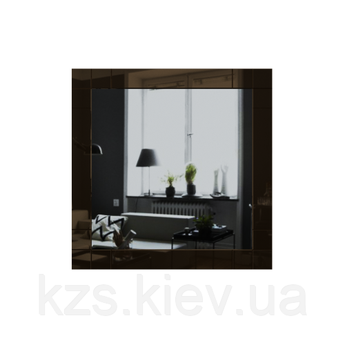 Дзеркало з декоративними накладками 600 х 600 мм., фото 1