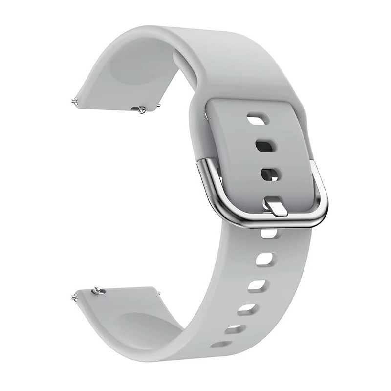 Ремінець силіконовий для годинника 22 мм Active сірий, фото 1