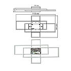 Cвітлодіодна люстра 125 Вт з пультом і мобільним додатком регулювання яскравості колір каркасу білий ESL-21655, фото 3