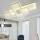 Cвітлодіодна люстра 125 Вт з пультом і мобільним додатком регулювання яскравості колір каркасу білий ESL-21655, фото 5