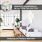 Cвітлодіодна люстра 125 Вт з пультом і мобільним додатком регулювання яскравості колір каркасу білий ESL-21655, фото 7