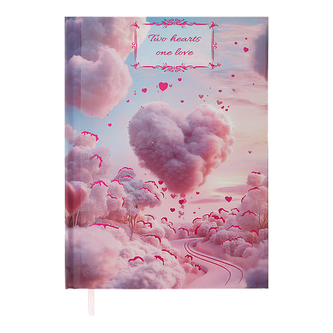 Щоденник недат поліграфічний ROMANTIC A5 блакитний 336 стр, фото 1