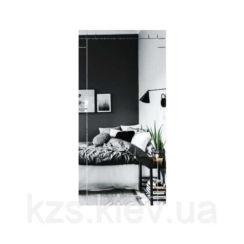 Дзеркало з декоративними накладками 1200 х 600 мм., фото 1