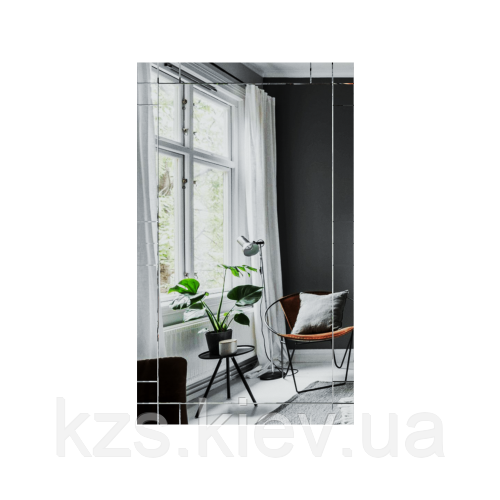 Дзеркало з декоративними накладками 1000 х 600 мм., фото 1