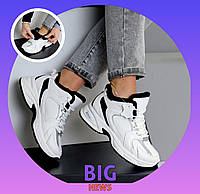 Женские зимние кроссовки белые из натуральной кожи на меху для холодной погоды и активного отдыха