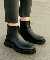 Жіночі шкіряні демісезонні черевики