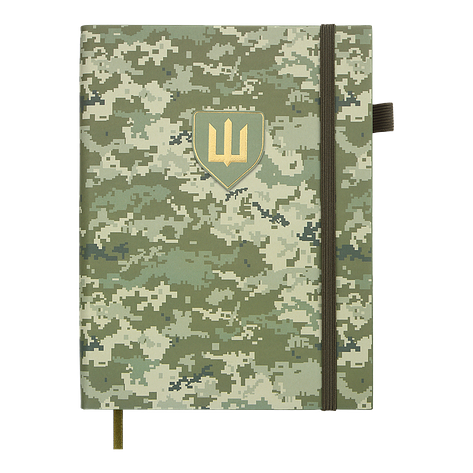 Щоденник данин 2026 MILITARY A5 світлозелений віскожа, фото 1