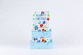 Коробки подарункові набір 3шт вкладені 1в1  розмір найбільшої 20х20х95см BM233312