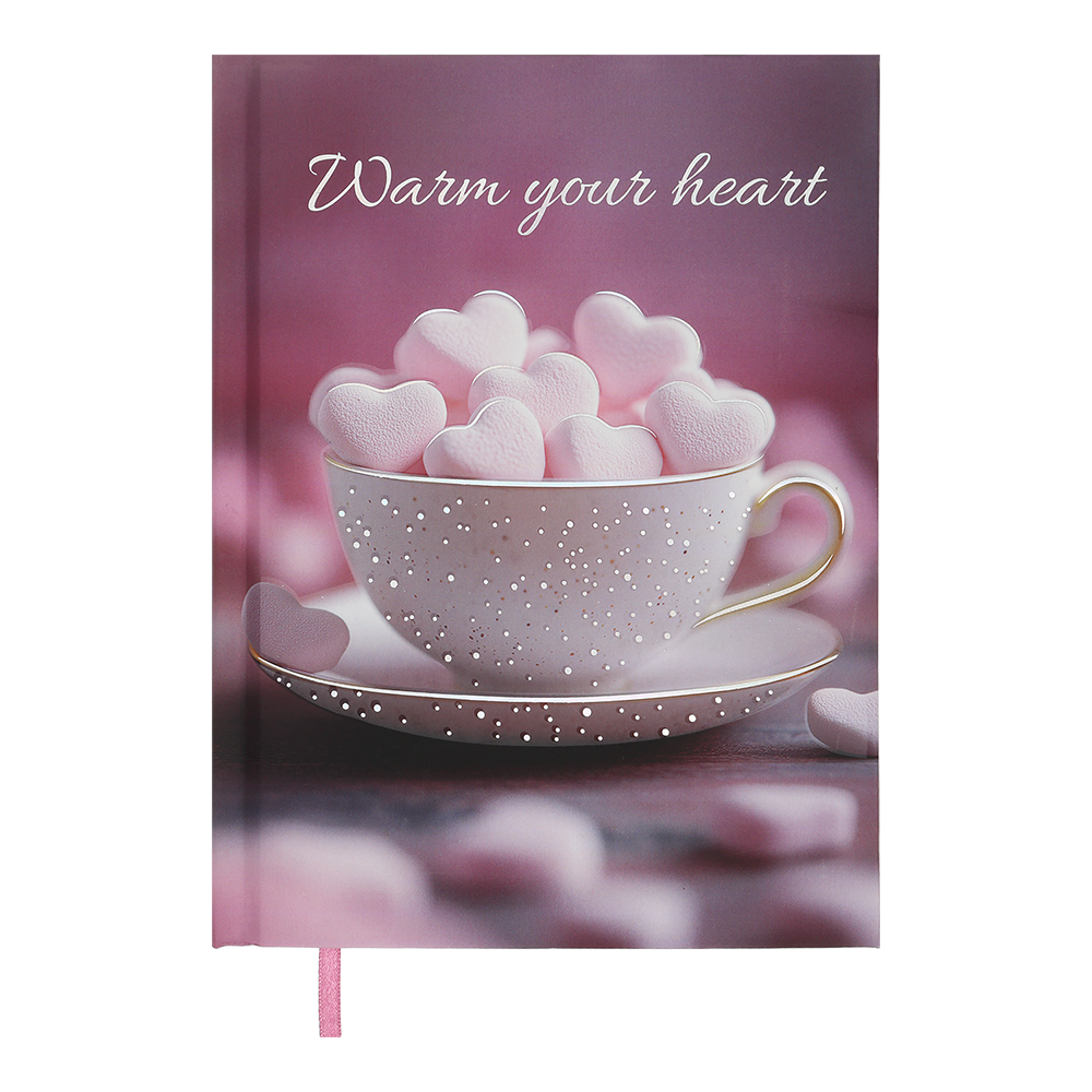 Щоденник недат поліграфічний ROMANTIC A5 світлорозовий 336 стор.