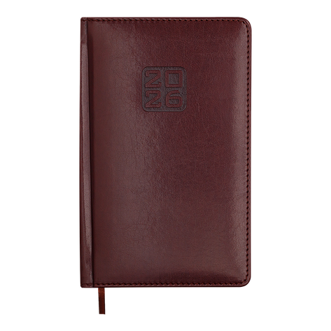 Тижневик данир 2026 BRAVO A5 коричневий скрокожа/поролон, фото 1