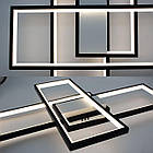 Cвітлодіодна люстра 85 Вт з пультом і мобільним додатком регулювання яскравості колір каркасу чорно-білий ESL-21663, фото 5