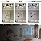 Cвітлодіодна люстра 85 Вт з пультом і мобільним додатком регулювання яскравості колір каркасу чорно-білий ESL-21663, фото 8