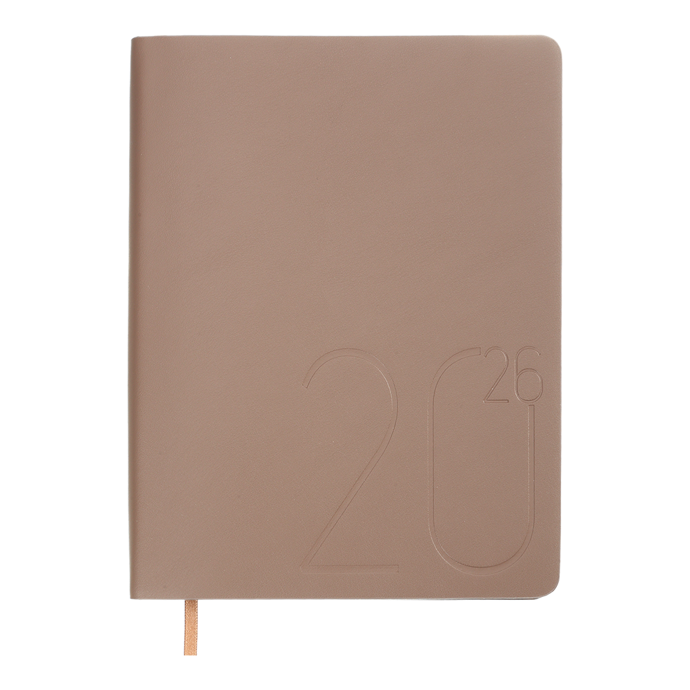 Щоденник данин 2026 DARK MORANDI A5 какао-скожа
