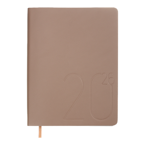 Щоденник данин 2026 DARK MORANDI A5 какао-скожа, фото 1