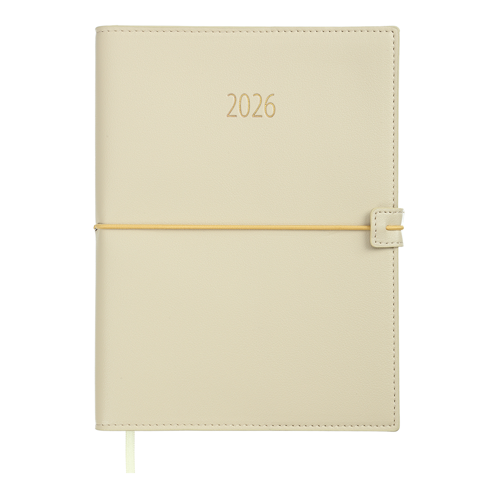 Щоденник данин 2026 PANDORA A5 бежевий іскря